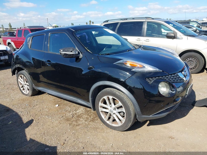 2015 Nissan Juke VIN JN8AF5MR1FT502326 IAAI salvage auction — REAR END, Salvage (California), sold $1,100 on 2026-07-20 (photo 1)