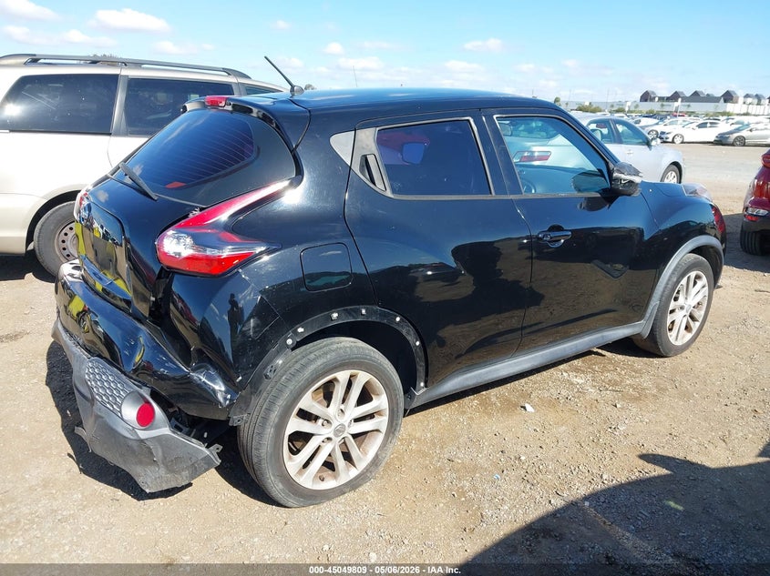 2015 Nissan Juke VIN JN8AF5MR1FT502326 IAAI salvage auction — REAR END, Salvage (California), sold $1,100 on 2026-07-20 (photo 4)