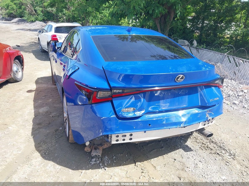 2024 Lexus Is VIN JTHDA1D23R5132751 IAAI salvage auction — FRONT & REAR, Salvage (Tennessee), sold $10,775 on 2026-07-07 (photo 3)
