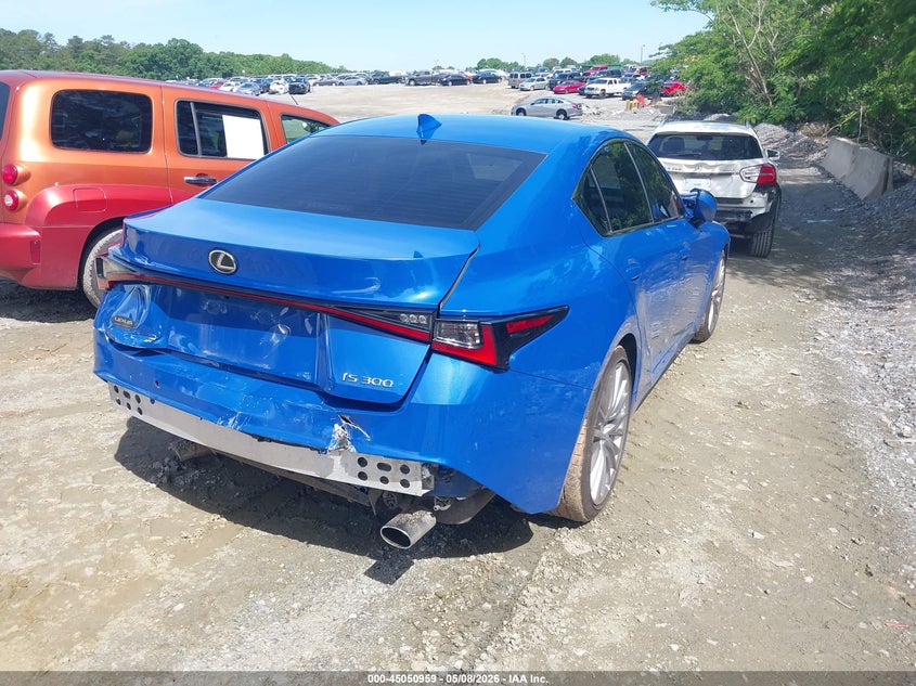 2024 Lexus Is VIN JTHDA1D23R5132751 IAAI salvage auction — FRONT & REAR, Salvage (Tennessee), sold $10,775 on 2026-07-07 (photo 4)
