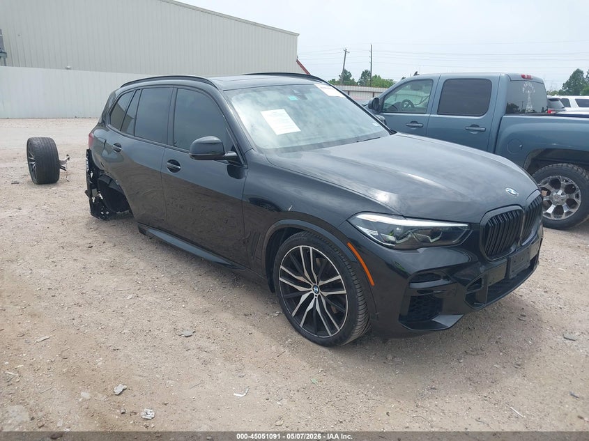 2022 BMW X5 VIN 5UXCR4C06N9L28921 IAAI salvage auction — RIGHT REAR, Original (Texas), sold $24,850 on 2026-07-09 (photo 1)