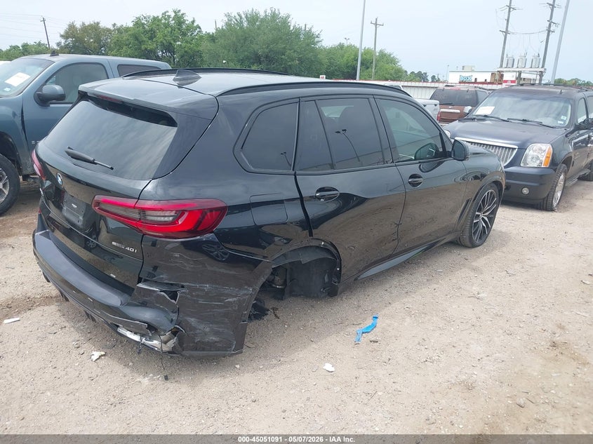 2022 BMW X5 VIN 5UXCR4C06N9L28921 IAAI salvage auction — RIGHT REAR, Original (Texas), sold $24,850 on 2026-07-09 (photo 4)