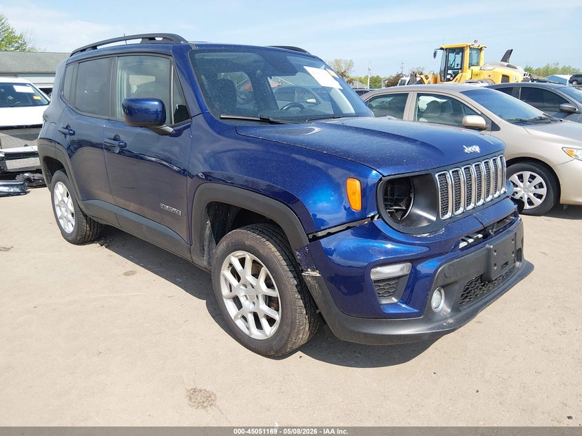 2019 Jeep Renegade VIN ZACNJBBB9KPK82615 IAAI salvage auction — LEFT FRONT, Salvage Title, sold $1,450 on 2026-07-31 (photo 1)