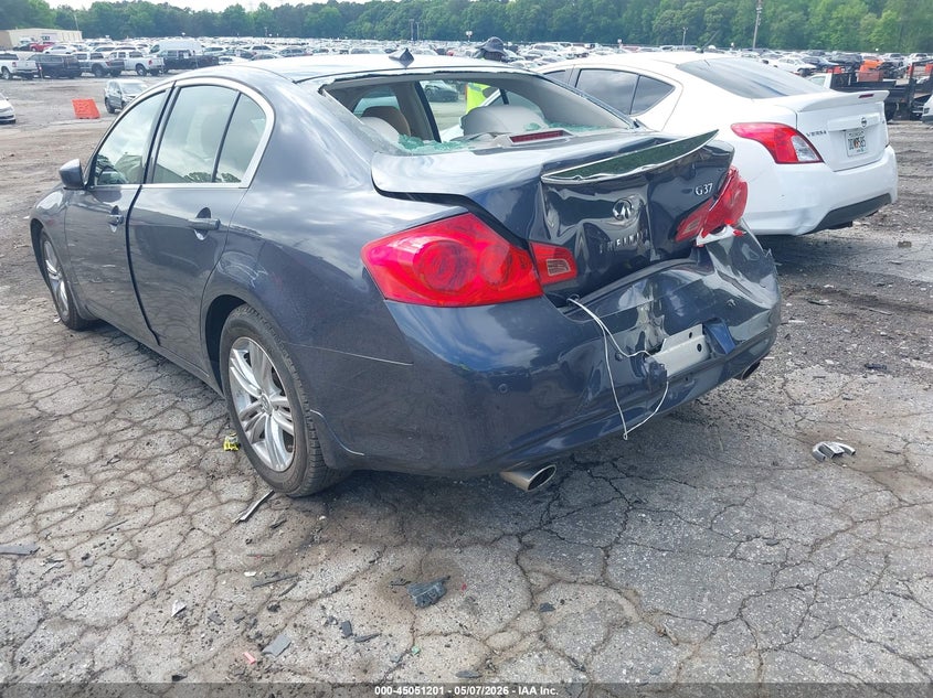 2011 Infiniti G VIN JN1CV6AP9BM507412 IAAI salvage auction — REAR END, Salvage (Idaho), sold $2,250 on 2026-07-29 (photo 3)