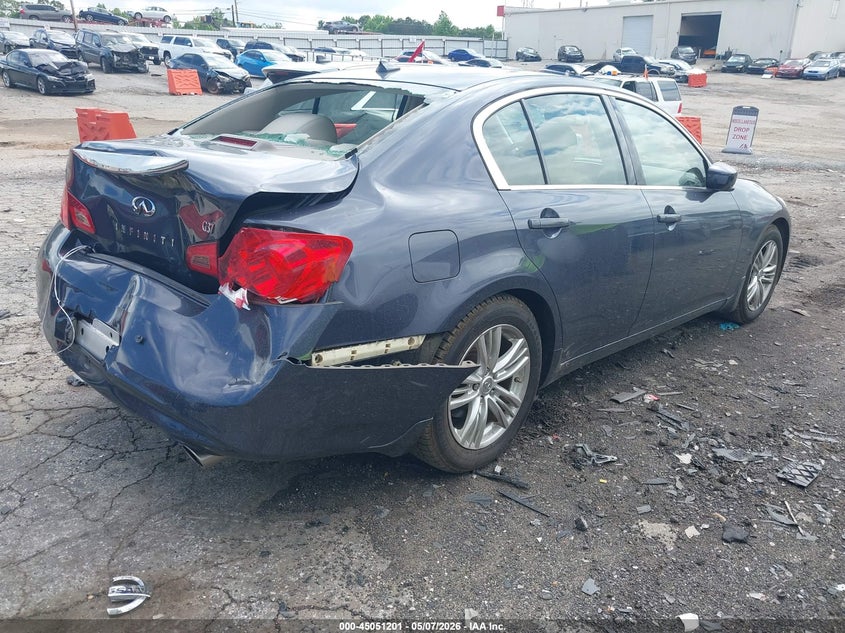 2011 Infiniti G VIN JN1CV6AP9BM507412 IAAI salvage auction — REAR END, Salvage (Idaho), sold $2,250 on 2026-07-29 (photo 4)