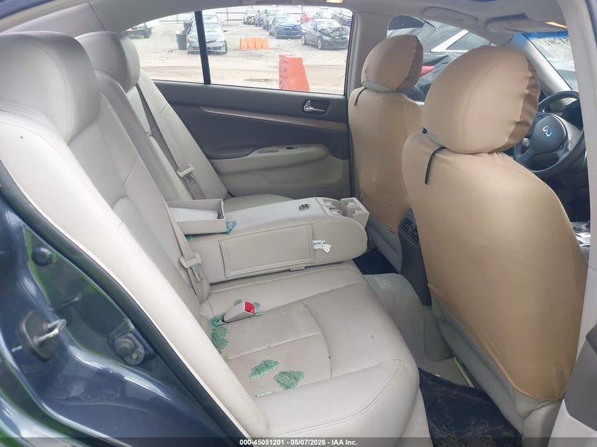 2011 Infiniti G VIN JN1CV6AP9BM507412 IAAI salvage auction — REAR END, Salvage (Idaho), sold $2,250 on 2026-07-29 (photo 8)