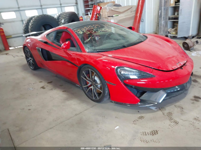 2017 Mclaren 570gt VIN SBM13GAA4HW002541 IAAI salvage auction — Top/Roof, Previous Salvage (Michigan), sold $49,750 on 2026-07-06 (photo 1)