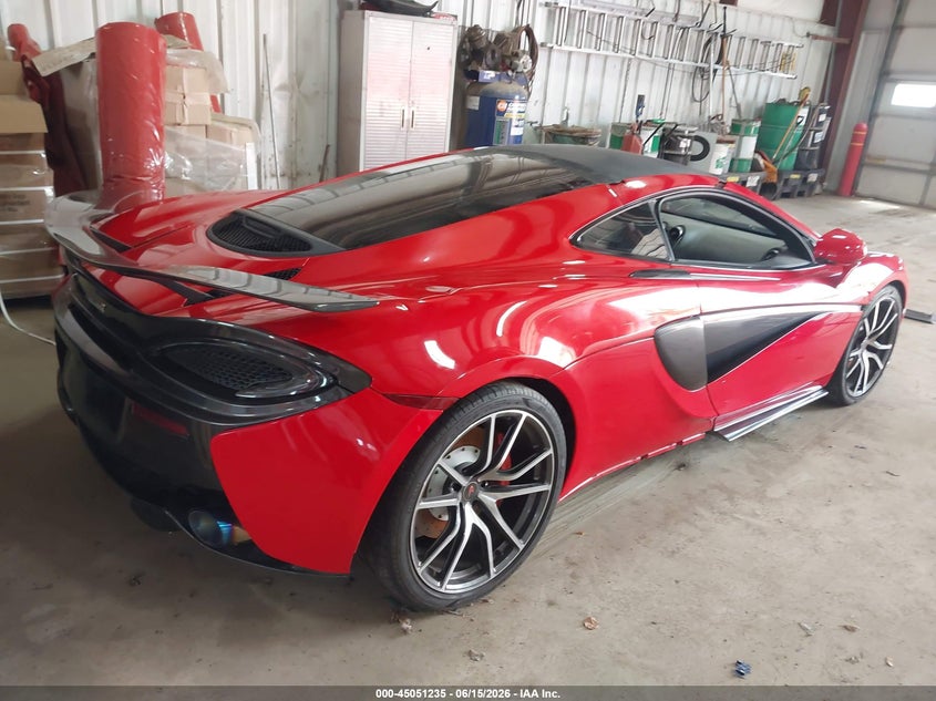 2017 Mclaren 570gt VIN SBM13GAA4HW002541 IAAI salvage auction — ROOF, Previous Salvage (Michigan), sold $53,800 on 2026-07-30 (photo 4)