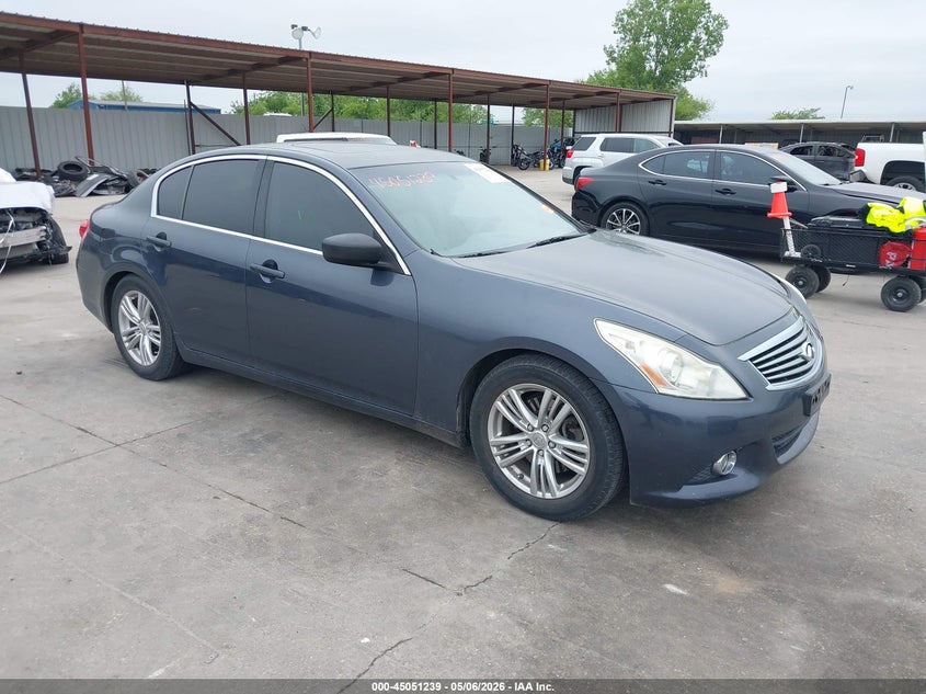 2013 Infiniti VIN JN1CV6AP5DM303483 IAAI salvage auction — LEFT SIDE, Original (Texas), sold $2,250 on 2026-07-08 (photo 1)