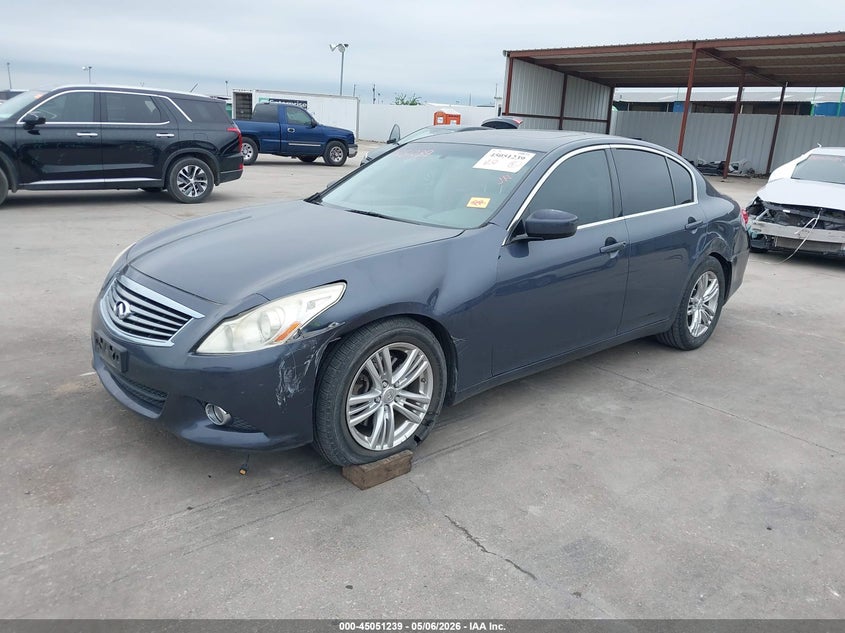 2013 Infiniti VIN JN1CV6AP5DM303483 IAAI salvage auction — LEFT SIDE, Original (Texas), sold $2,250 on 2026-07-08 (photo 2)