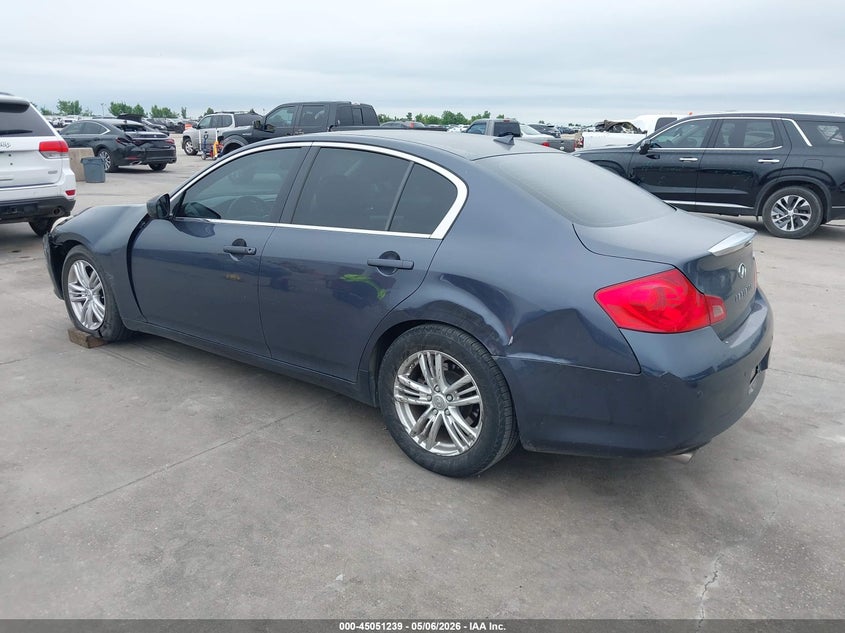 2013 Infiniti VIN JN1CV6AP5DM303483 IAAI salvage auction — LEFT SIDE, Original (Texas), sold $2,250 on 2026-07-08 (photo 3)