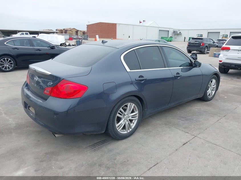 2013 Infiniti VIN JN1CV6AP5DM303483 IAAI salvage auction — LEFT SIDE, Original (Texas), sold $2,250 on 2026-07-08 (photo 4)