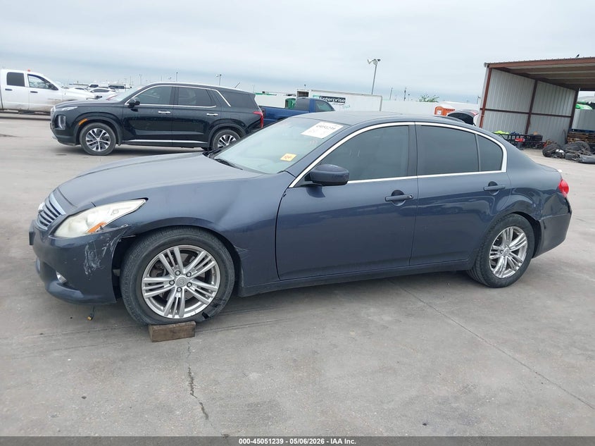 2013 Infiniti VIN JN1CV6AP5DM303483 IAAI salvage auction — LEFT SIDE, Original (Texas), sold $2,250 on 2026-07-08 (photo 6)