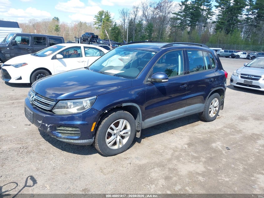 2015 Volkswagen Tiguan VIN WVGBV7AX3FW574480 IAAI salvage auction — NORMAL WEAR, Salvage (Texas), sold $675 on 2026-07-24 (photo 2)