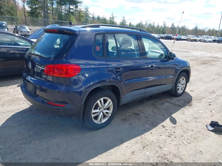 2015 Volkswagen Tiguan VIN WVGBV7AX3FW574480 IAAI salvage auction — NORMAL WEAR, Salvage (Texas), sold $675 on 2026-07-24 (photo 4)