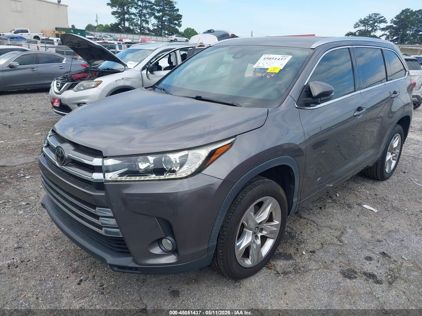 2017 Toyota Highlander VIN 5TDYZRFH5HS225730 IAAI salvage auction — RIGHT SIDE, Salvage (Georgia), sold $10,850 on 2026-07-08 (photo 2)