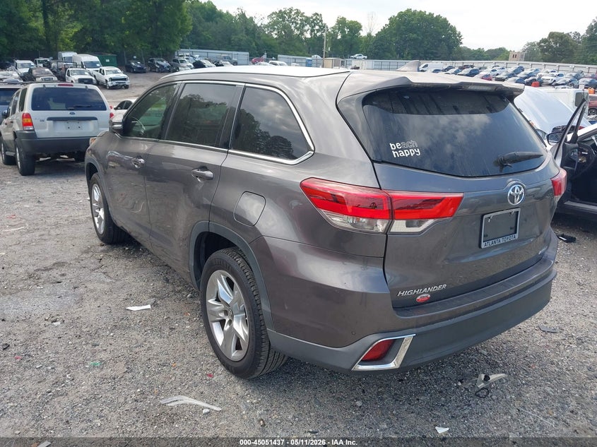 2017 Toyota Highlander VIN 5TDYZRFH5HS225730 IAAI salvage auction — RIGHT SIDE, Salvage (Georgia), sold $10,850 on 2026-07-08 (photo 3)
