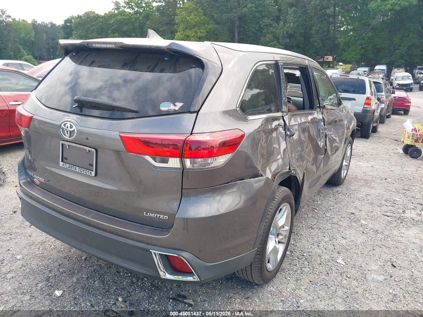 2017 Toyota Highlander VIN 5TDYZRFH5HS225730 IAAI salvage auction — RIGHT SIDE, Salvage (Georgia), sold $10,850 on 2026-07-08 (photo 4)
