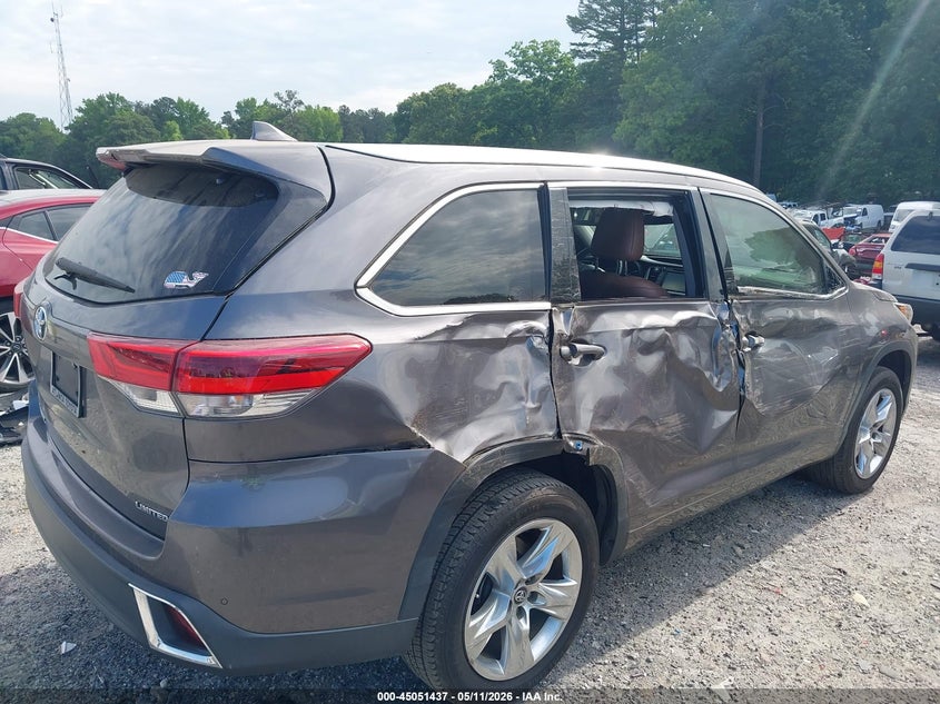 2017 Toyota Highlander VIN 5TDYZRFH5HS225730 IAAI salvage auction — RIGHT SIDE, Salvage (Georgia), sold $10,850 on 2026-07-08 (photo 6)