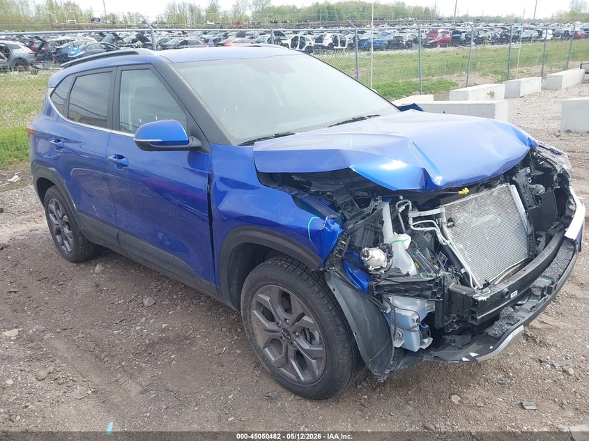 2024 Kia Seltos VIN KNDEUCAA5R7663684 IAAI salvage auction — FRONT END, Salvage (Michigan), sold $3,300 on 2026-07-09 (photo 1)