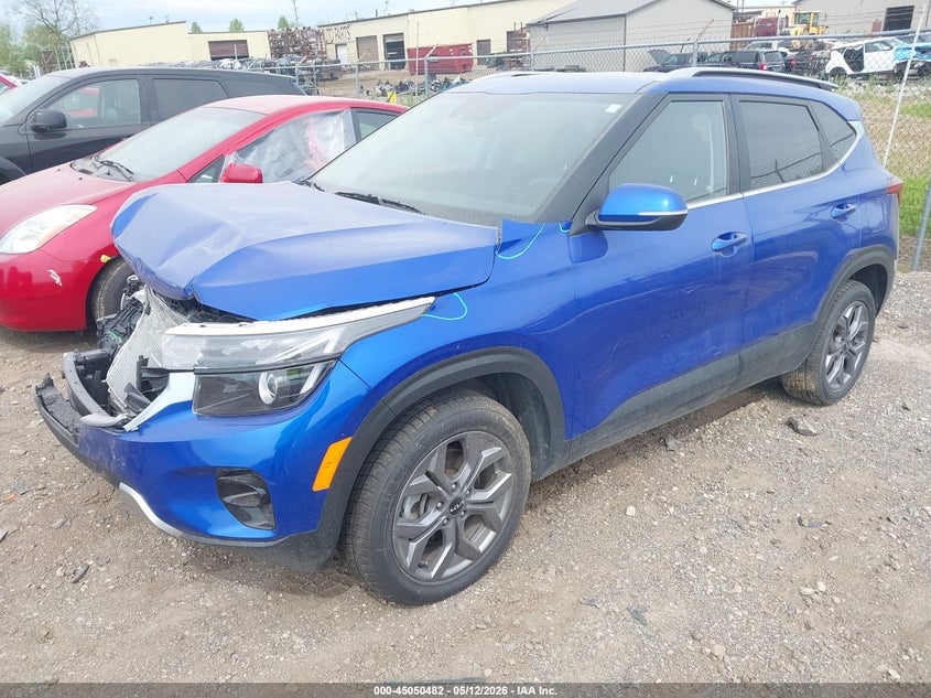 2024 Kia Seltos VIN KNDEUCAA5R7663684 IAAI salvage auction — FRONT END, Salvage (Michigan), sold $3,300 on 2026-07-09 (photo 2)