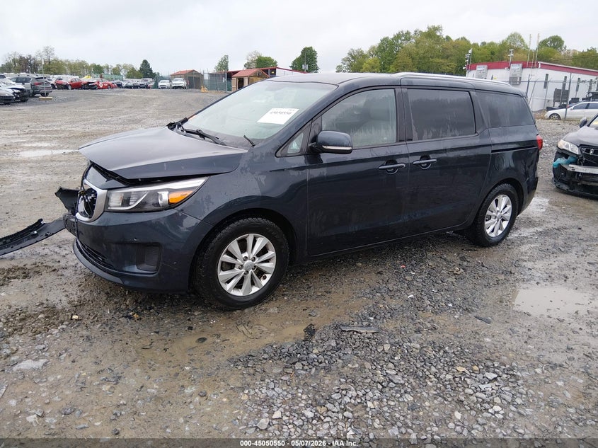 2017 Kia SEDONA VIN KNDMB5C15H6247911 IAAI salvage auction — FRONT END, Salvage (Ohio), sold $900 on 2026-07-19 (photo 2)