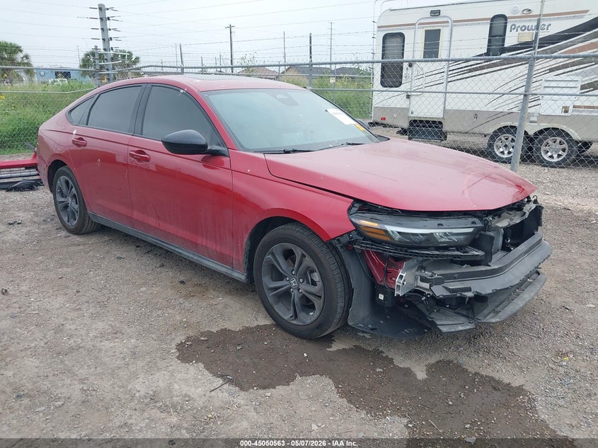 2025 Honda Accord VIN 1HGCY1F40SA069601 IAAI salvage auction — REAR END, Original (Texas), sold $8,400 on 2026-07-28 (photo 1)