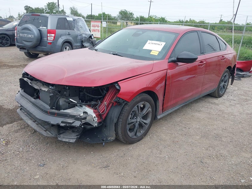 2025 Honda Accord VIN 1HGCY1F40SA069601 IAAI salvage auction — REAR END, Original (Texas), sold $8,400 on 2026-07-28 (photo 2)