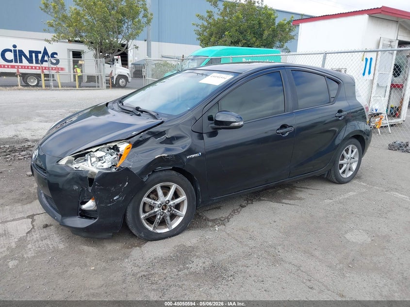 2012 Toyota Prius c VIN JTDKDTB38C1016872 IAAI salvage auction — LEFT FRONT, Salvage (California), sold $1,725 on 2026-07-20 (photo 2)