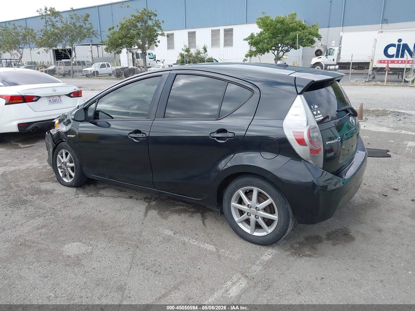 2012 Toyota Prius c VIN JTDKDTB38C1016872 IAAI salvage auction — LEFT FRONT, Salvage (California), sold $1,725 on 2026-07-20 (photo 3)