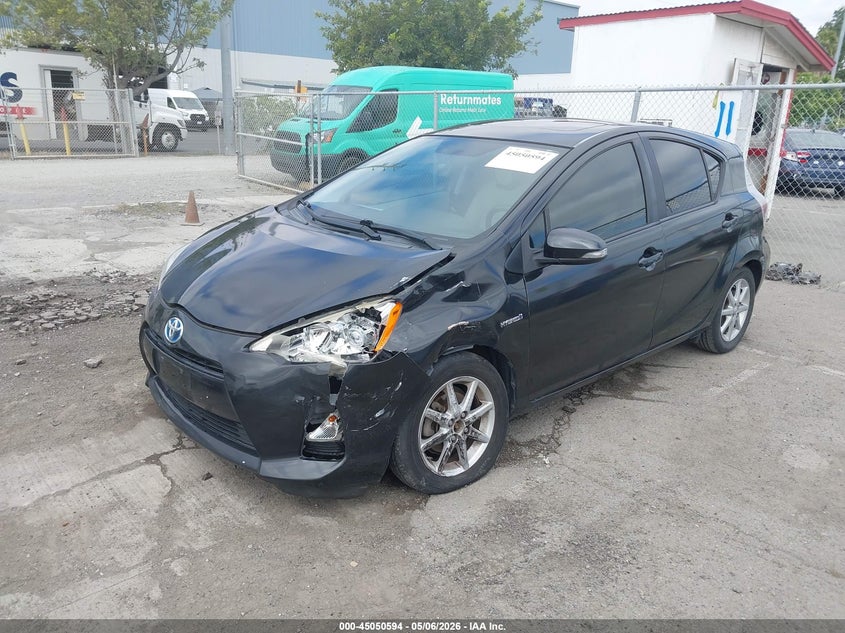 2012 Toyota Prius c VIN JTDKDTB38C1016872 IAAI salvage auction — LEFT FRONT, Salvage (California), sold $1,725 on 2026-07-20 (photo 6)