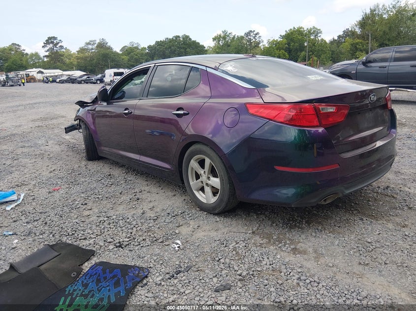 2015 Kia Optima VIN KNAGM4A7XF5596331 IAAI salvage auction — FRONT END, Salvage (South Carolina), sold $25 on 2026-07-21 (photo 3)