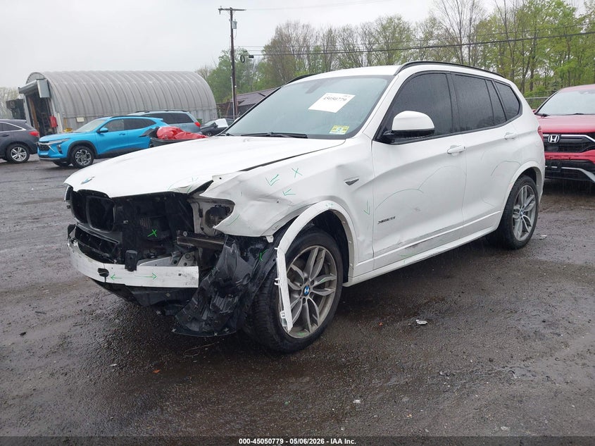 2016 BMW X3 VIN 5UXWX9C5XG0D72765 IAAI salvage auction — FRONT END, Salvage (New Jersey), sold $4,050 on 2026-07-16 (photo 2)