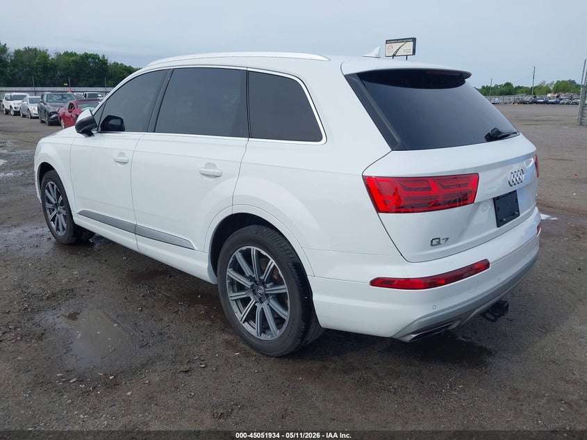 2017 Audi Q7 VIN WA1LAAF76HD015346 IAAI salvage auction — RIGHT REAR, Clear (Arkansas), sold $8,600 on 2026-07-08 (photo 3)