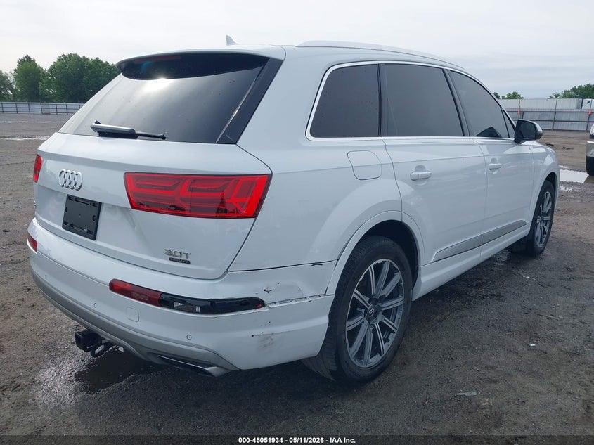 2017 Audi Q7 VIN WA1LAAF76HD015346 IAAI salvage auction — RIGHT REAR, Clear (Arkansas), sold $8,600 on 2026-07-08 (photo 6)