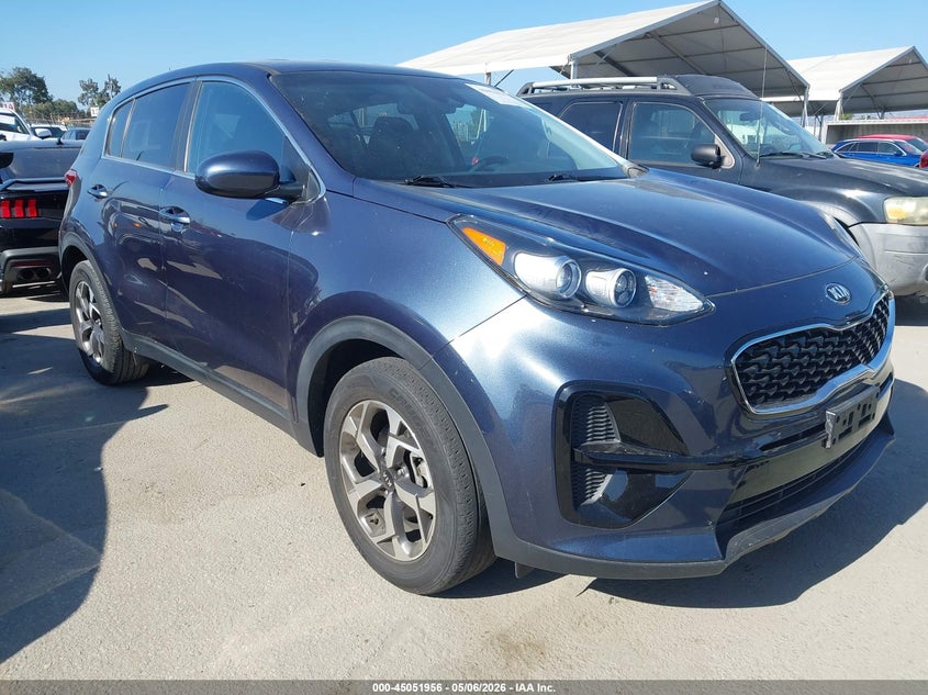 2021 Kia Sportage VIN KNDPM3AC5M7934438 IAAI salvage auction — REAR END, Salvage (California), sold $4,050 on 2026-07-29 (photo 1)