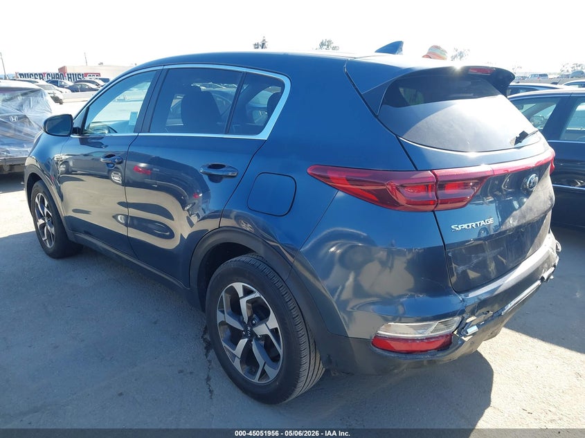 2021 Kia Sportage VIN KNDPM3AC5M7934438 IAAI salvage auction — REAR END, Salvage (California), sold $4,050 on 2026-07-29 (photo 3)