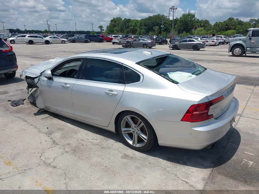 2018 Volvo S90 VIN LVY982AK9JP007395 IAAI salvage auction — LEFT SIDE, Rebuildable (Florida), sold $400 on 2026-07-15 (photo 3)