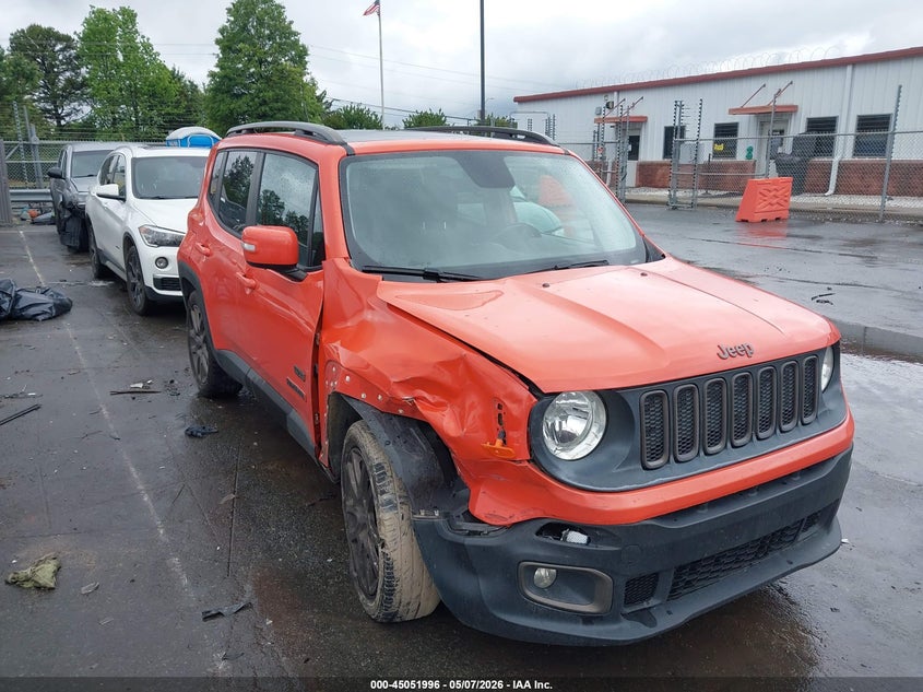 2016 Jeep Renegade VIN ZACCJABT1GPD06362 IAAI salvage auction — RIGHT FRONT, Salvage (North Carolina), sold $1,250 on 2026-07-13 (photo 1)