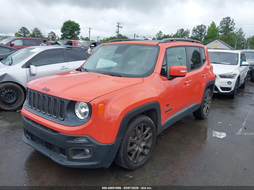 2016 Jeep Renegade VIN ZACCJABT1GPD06362 IAAI salvage auction — RIGHT FRONT, Salvage (North Carolina), sold $1,250 on 2026-07-13 (photo 2)
