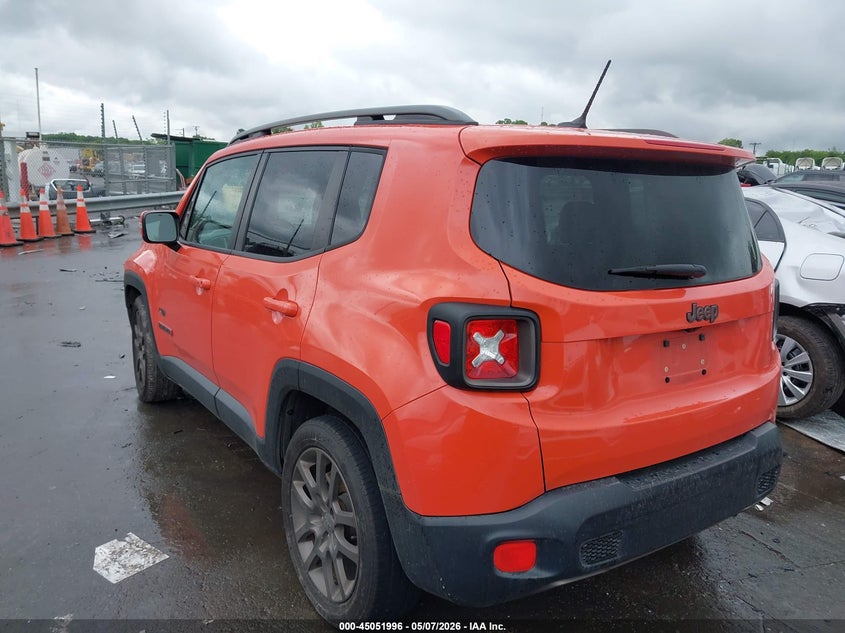 2016 Jeep Renegade VIN ZACCJABT1GPD06362 IAAI salvage auction — RIGHT FRONT, Salvage (North Carolina), sold $1,250 on 2026-07-13 (photo 3)