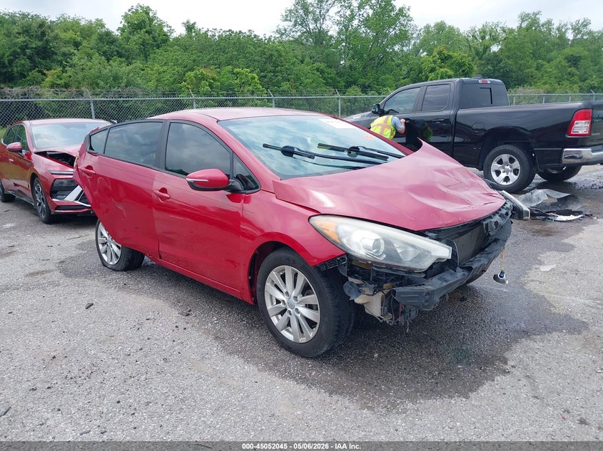 2015 Kia Forte VIN KNAFX4A62F5414163 IAAI salvage auction — FRONT END, Salvage (Louisiana), sold $75 on 2026-07-07 (photo 1)