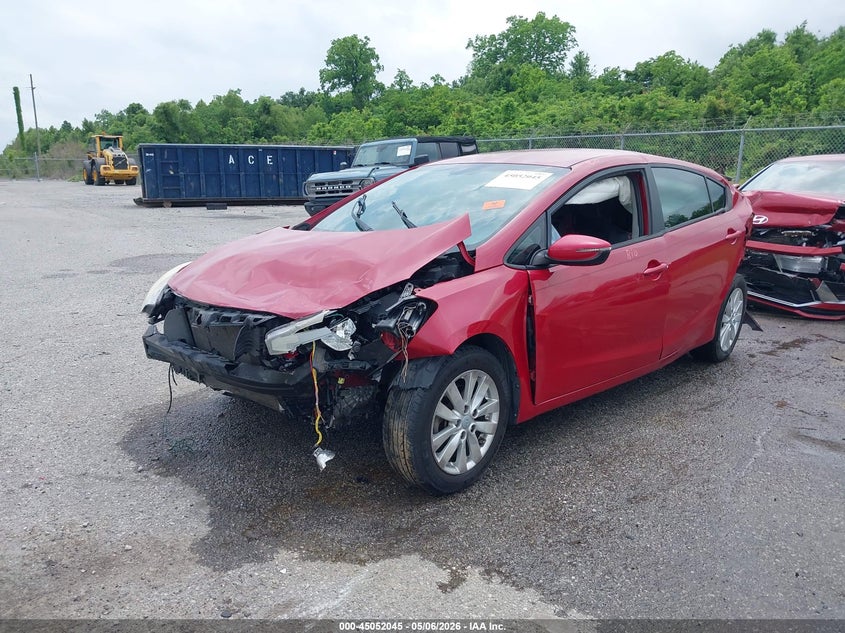 2015 Kia Forte VIN KNAFX4A62F5414163 IAAI salvage auction — FRONT END, Salvage (Louisiana), sold $75 on 2026-07-07 (photo 2)