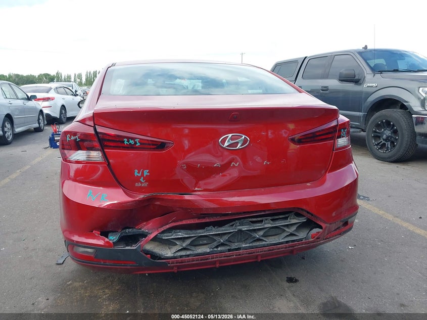 2019 Hyundai Elantra VIN KMHD74LF9KU799160 IAAI salvage auction — REAR END, Salvage (Idaho), sold $1,800 on 2026-07-30 (photo 6)