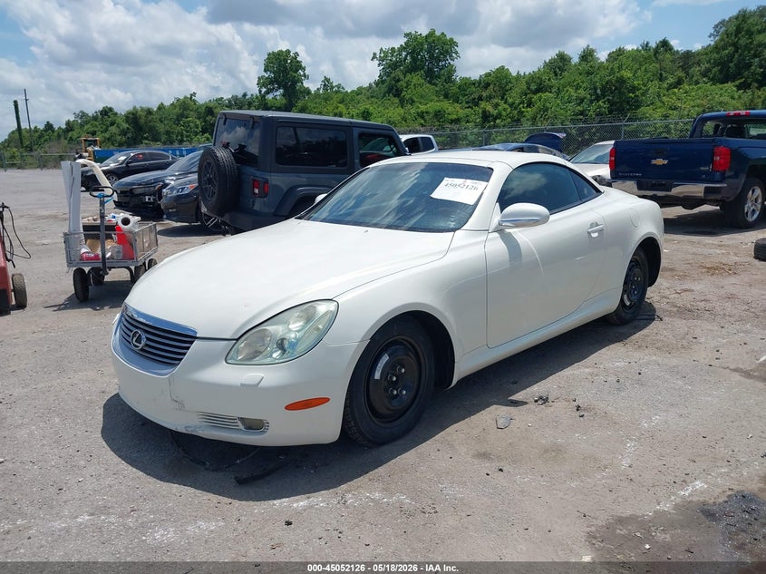 2005 Lexus Sc VIN JTHFN48Y550063128 IAAI salvage auction — FRONT END, Salvage (Louisiana), sold $3,375 on 2026-07-21 (photo 2)