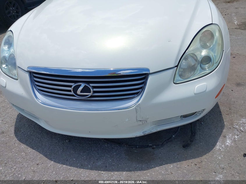 2005 Lexus Sc VIN JTHFN48Y550063128 IAAI salvage auction — FRONT END, Salvage (Louisiana), sold $3,375 on 2026-07-21 (photo 6)