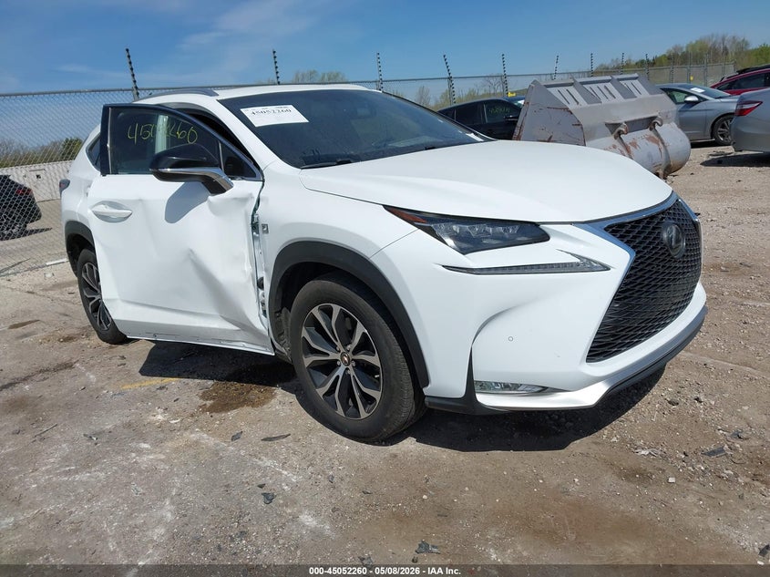 2017 Lexus Nx VIN JTJBARBZ2H2114259 IAAI salvage auction — RIGHT SIDE, Salvage (Illinois), sold $8,600 on 2026-07-07 (photo 1)