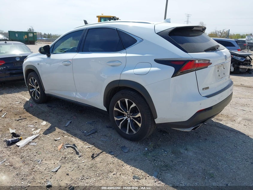 2017 Lexus Nx VIN JTJBARBZ2H2114259 IAAI salvage auction — RIGHT SIDE, Salvage (Illinois), sold $8,600 on 2026-07-07 (photo 3)