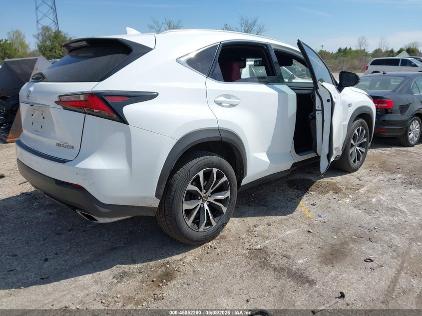 2017 Lexus Nx VIN JTJBARBZ2H2114259 IAAI salvage auction — RIGHT SIDE, Salvage (Illinois), sold $8,600 on 2026-07-07 (photo 4)