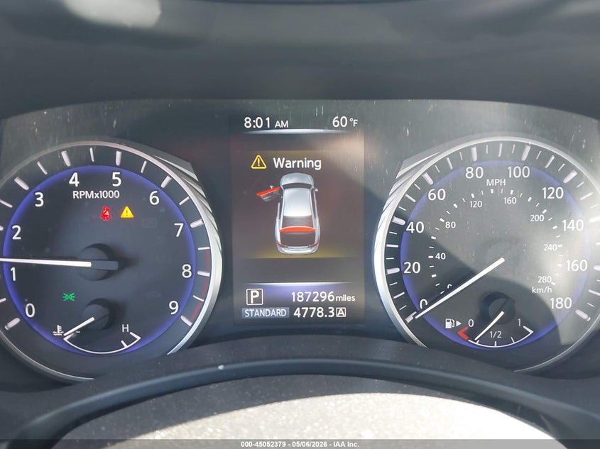 2014 Infiniti Q50 VIN JN1BV7AP3EM686360 IAAI salvage auction — REAR END, Salvage (Arizona), sold $1,050 on 2026-07-07 (photo 7)